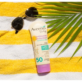 [Bill Mỹ] Kem chống nắng vật lý cho da nhạy cảm Aveeno Baby Continuous Protection