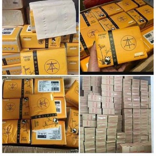1 Thùng Giấy Ăn Gấu Trúc. Thùng 30 Gói  .