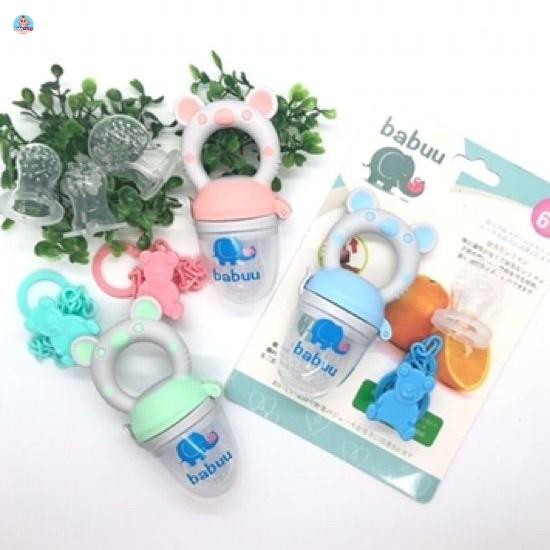 Bộ túi nhai ăn dặm chống hóc Nhật Bản (có 3 size) tập quen thức ăn mới dành cho bé