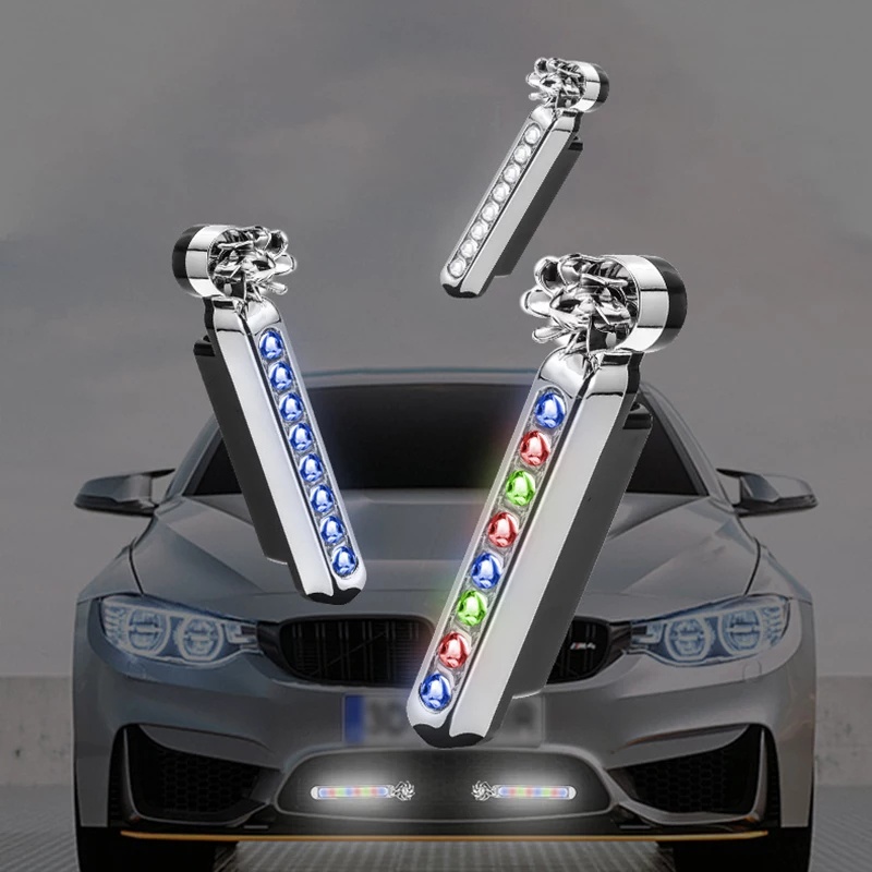 Bộ 2 Đèn LED Chạy Bằng Năng Lượng Gió Dành Cho Xe Hơi và Xe Mô Tô