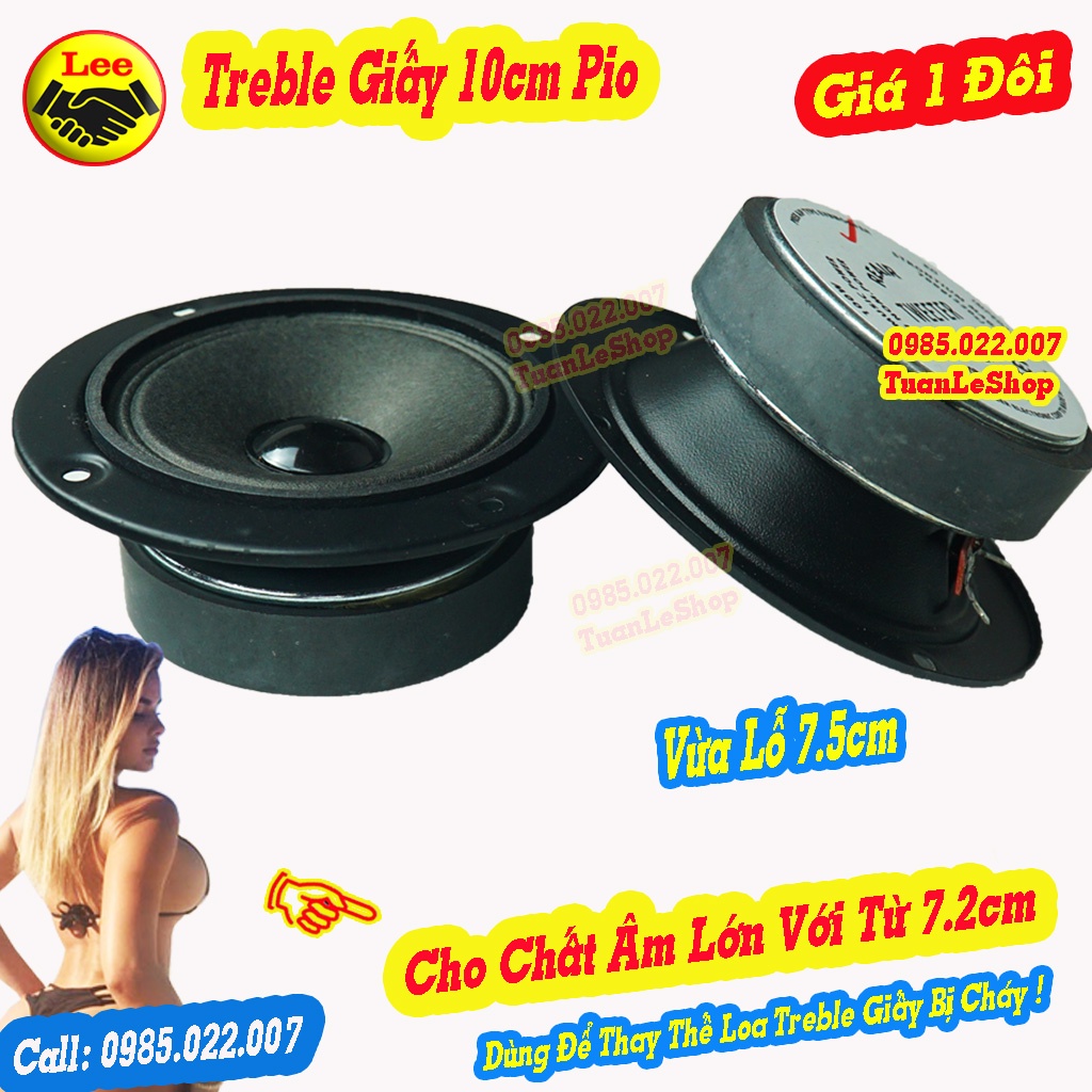 LOA TREBLE GIẤY 10CM PIO, TREP GIẤY – Giá 1 Cặp