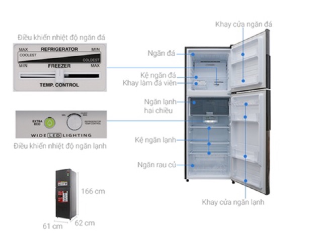 [ELHAL5 giảm 7% tối đa 1TR] Tủ lạnh Sharp inverter 314 lít SJ-X316E-DS(Miễn phí giao tại HCM-ngoài tỉnh liên hệ shop)