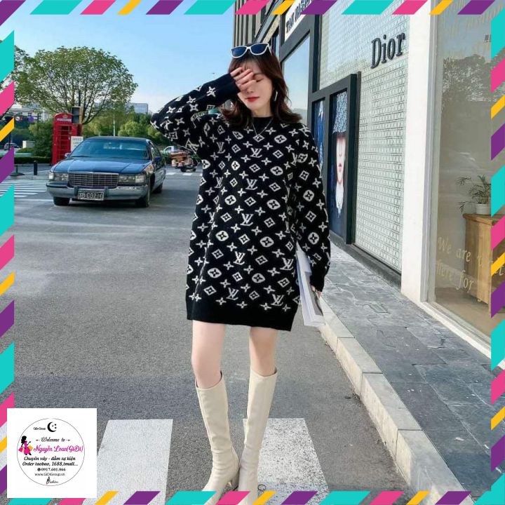 Áo len nữ dáng dài  🌿BIGSIZE 🌿giấu quần cực xinh Hàn Quốc