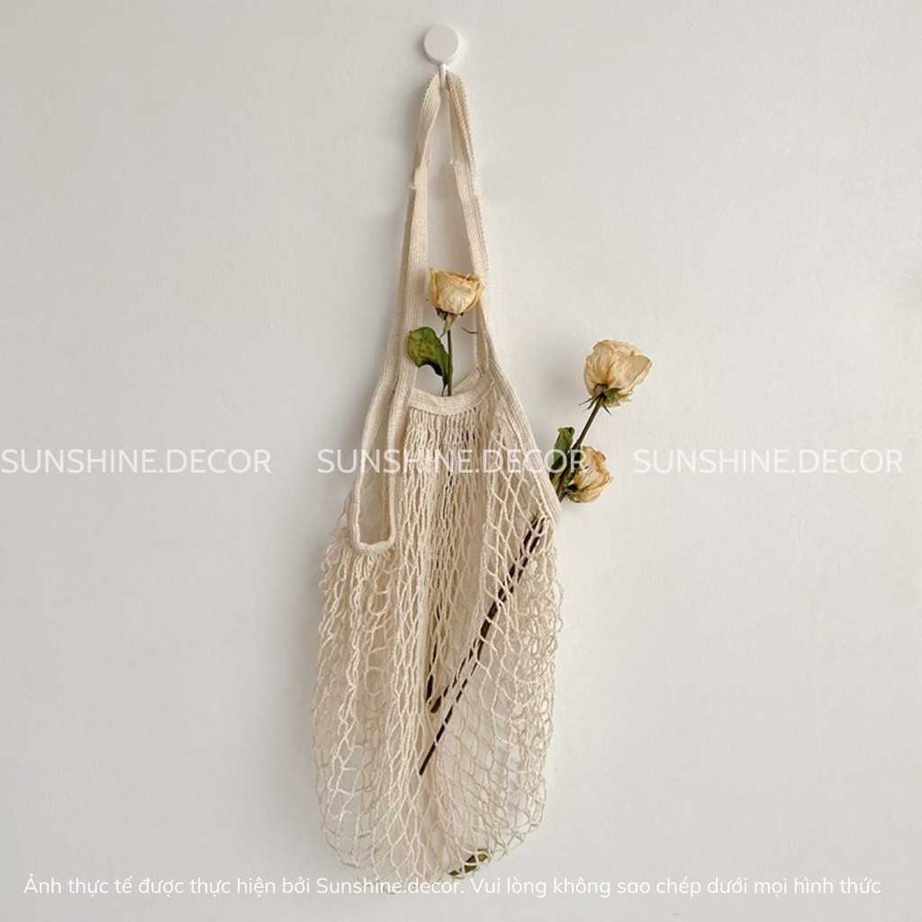 Túi lưới đựng đồ tiện dụng đựng hành tỏi đựng trái cây đi picnic đi chợ thân thiện môi trường có quai