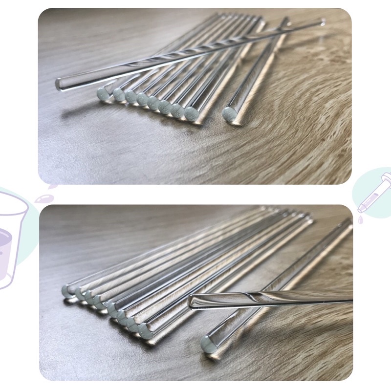 1 chiếc - Đũa thuỷ tinh dùng để pha dung dịch để nuôi tinh thể