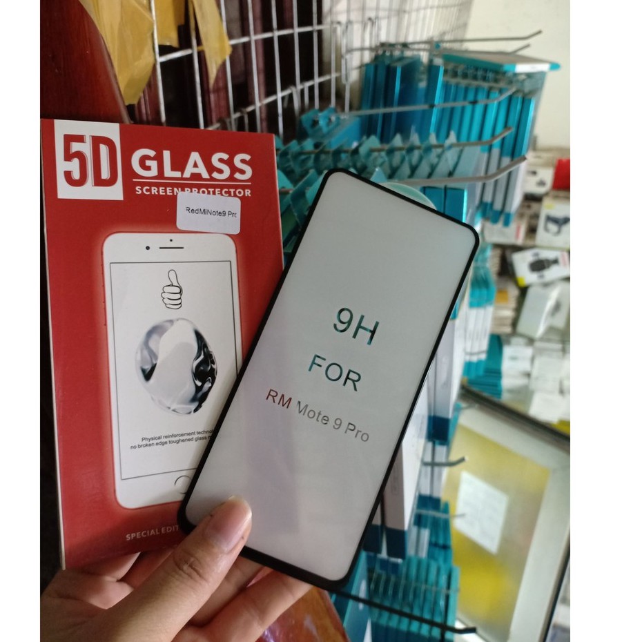 Kính cường lực full màn 5D xịn Xiaomi Redmi Note 9/ Note 9 Pro Siêu xịn siên bền