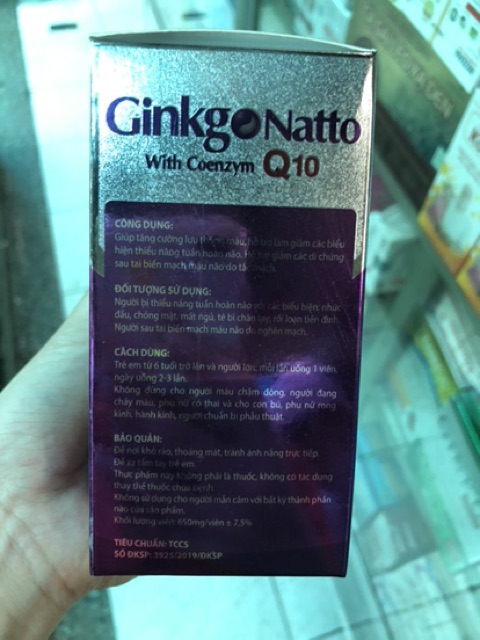 Viên uống Ginkgo Natto Q10 With Coenzym 360mg