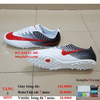 giày đá bóng CR7 ( tặng + balo(túi) rút + vớ(tất) )
