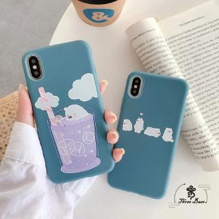 Phone Case Cute Bare Bears For iphone11pro max SE 2020 iphone 6S iphone 7plus iphone 8Plus iphone XS iphone XR XSMax Soft Phone Case Cover