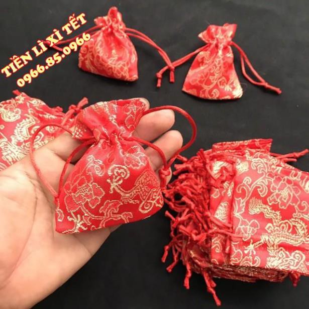 [GIÁ RẺ] Túi gấm đỏ may mắn Long Phụng ( rồng phượng )