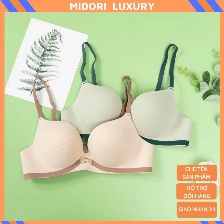 Áo lót su đúc không gọng nâng ngực nhẹ chất thông hơi thoáng khí đệm dày thiết kế tinh tế XP028