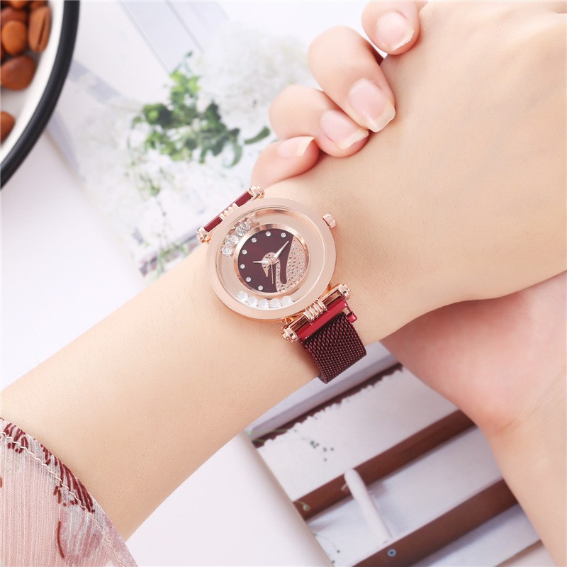 Đồng hồ thời trang nữ Mstianq MS66 nam châm vĩnh cữu, mặt thiên nga cực đẹp | BigBuy360 - bigbuy360.vn