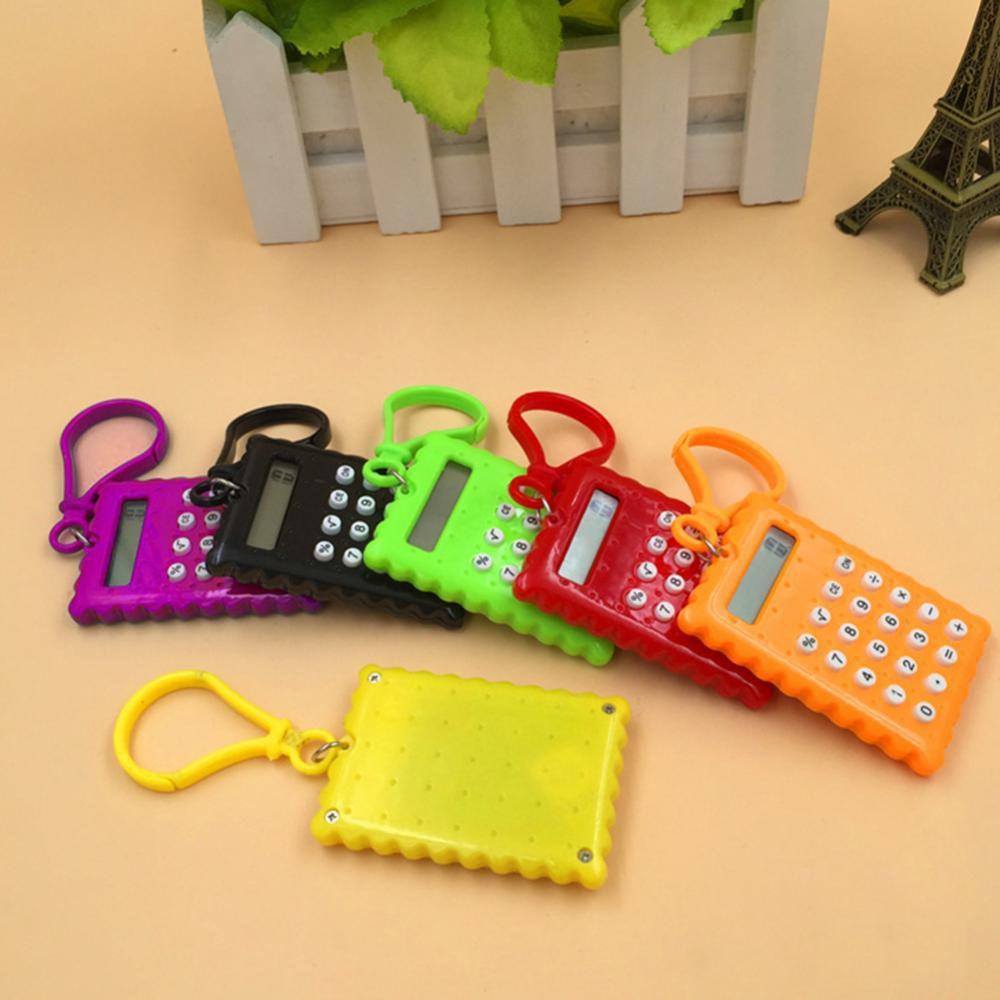 Máy Tính Điện Tử Mini Cài Nút Pin Bỏ Túi Tiện Dụng Cho Học Sinh / Văn Phòng