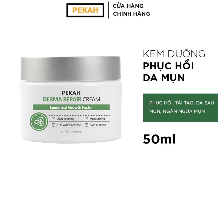 Combo Serum PEKAH Derma Repair Ampoule 50ml & Kem Dưỡng PEKAH Derma Repair Cream 50ml Giúp Phục Hồi Và Cải Thiện Da Mụn