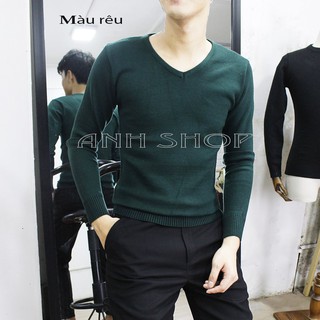 Áo len nam cổ tim cực đẹp