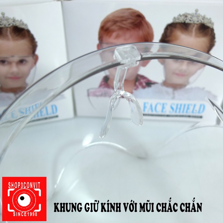 Kính chống dịch trong suốt PVC cho bé Face Shield
