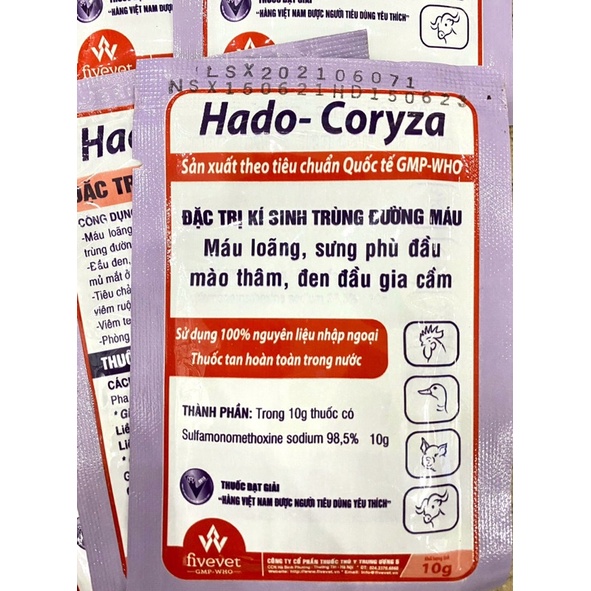 Gói Hado - Coryza dùng cho gà vịt