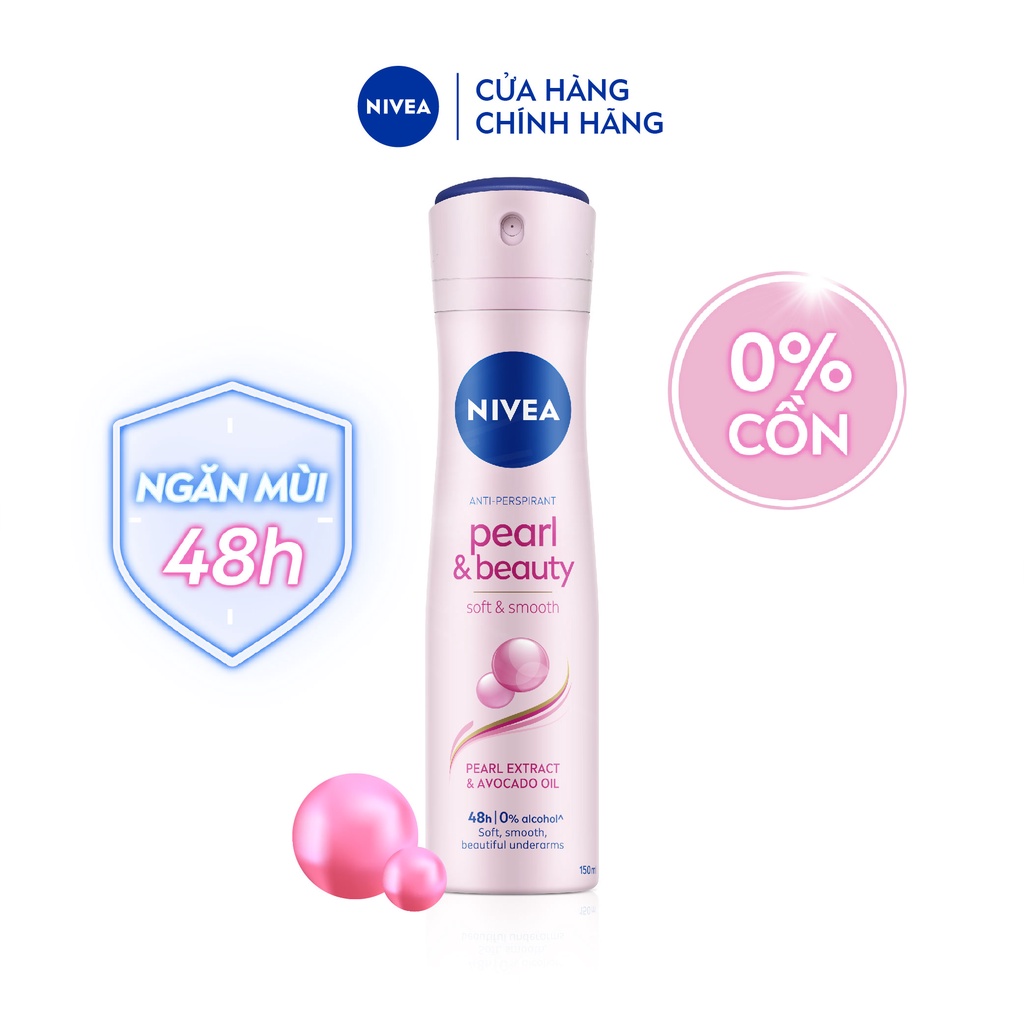 Xịt ngăn mùi Nivea ngọc trai đẹp quyến rũ 150ml 83731