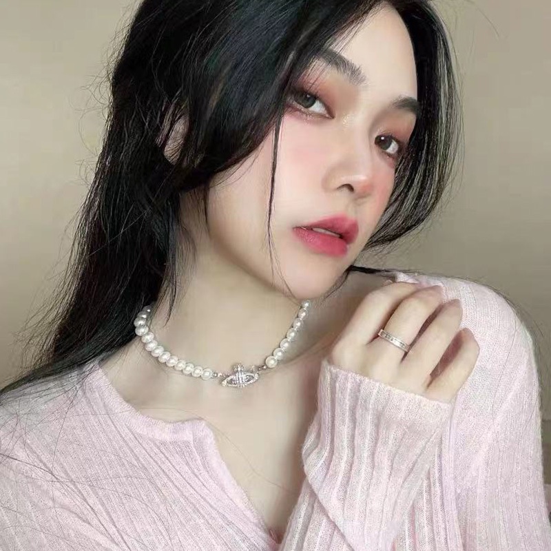 Vòng cổ hoặc vòng tay mặt hình hành tinh đính đá dành cho nữ