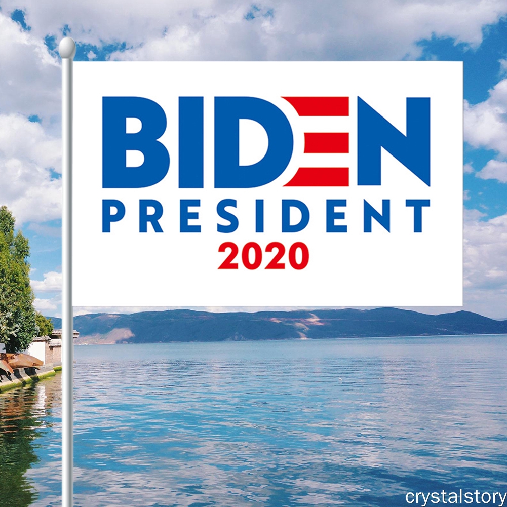 Cờ in chữ Biden President 2020 độc đáo trang trí bầu cử tổng thống Mỹ