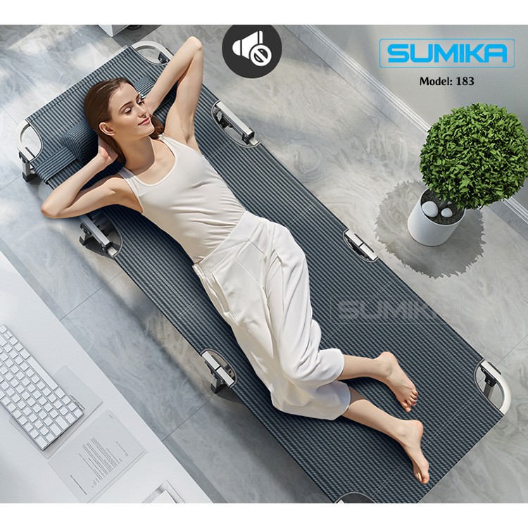 Giường xếp gấp gọn văn phòng Sumika 183 (bảo hành 1 năm) giường du lich,  giường thư giãn GIÁ RẺ