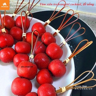 Tăm xiên tre trang trí cocktail, đồ uống