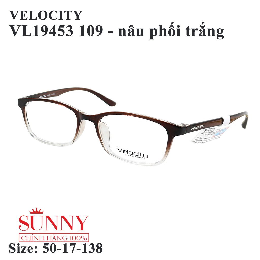 VL19453 nhiều màu - Gọng kính Velocity chính hãng, sp từ chất liệu nhựa dẻo, mang cực nhẹ