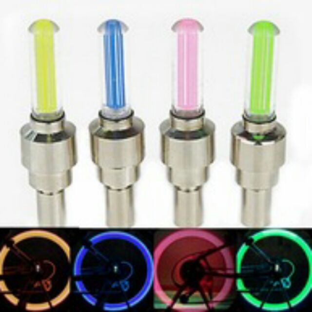Bộ 2 Led van gắn xe máy / xe đạp (đỏ hồng)