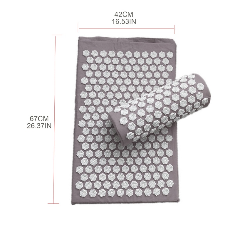 Qq * Thảm Bấm Huyệt Cơ Thể Kèm Gối Bấm Huyệt | Thảm Giảm Đau Lưng Và Cổ Tiện Dụng Chất Lượng Cao