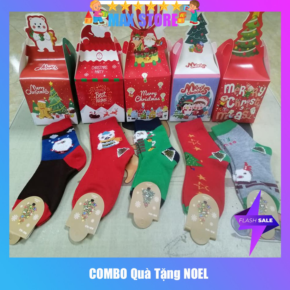 [Giá Sỉ] Combo 1 Hộp đựng quà + 1 đôi tất NOEL Kute cho bé | BigBuy360 - bigbuy360.vn