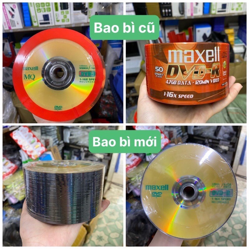 Cọc 50 Đĩa DVD-R Maxell 4.7GB