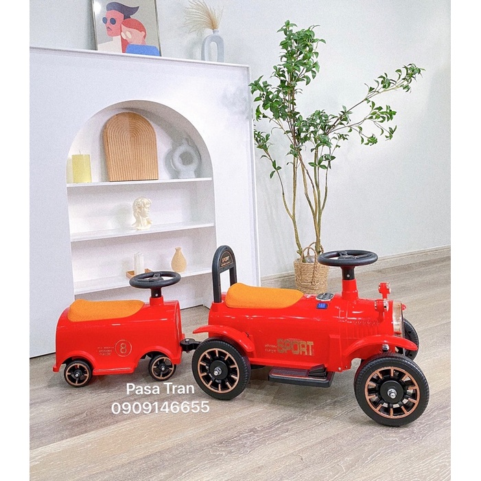 Xe điện tàu hoả 2 chỗ ngồi cho bé
