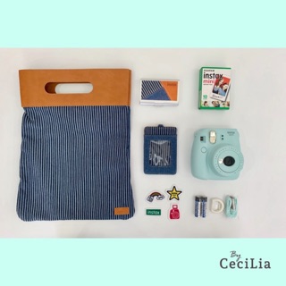 [FREESHIP 99K]_Denim Package Instax Mini 9 - Máy chụp ảnh lấy liền Fujifilm chính hãng - Bảo hành 1 năm