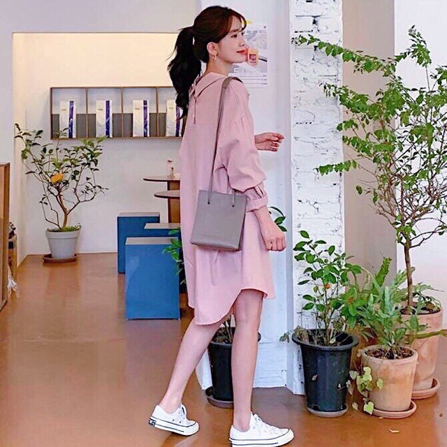 Đầm sm hồng form dài v2 (kèm hình thật) | BigBuy360 - bigbuy360.vn