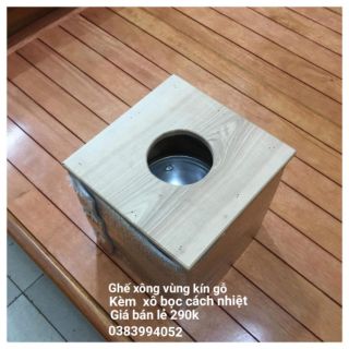 Ghế xông vùng kín kèm xô bọc cách nhiệt