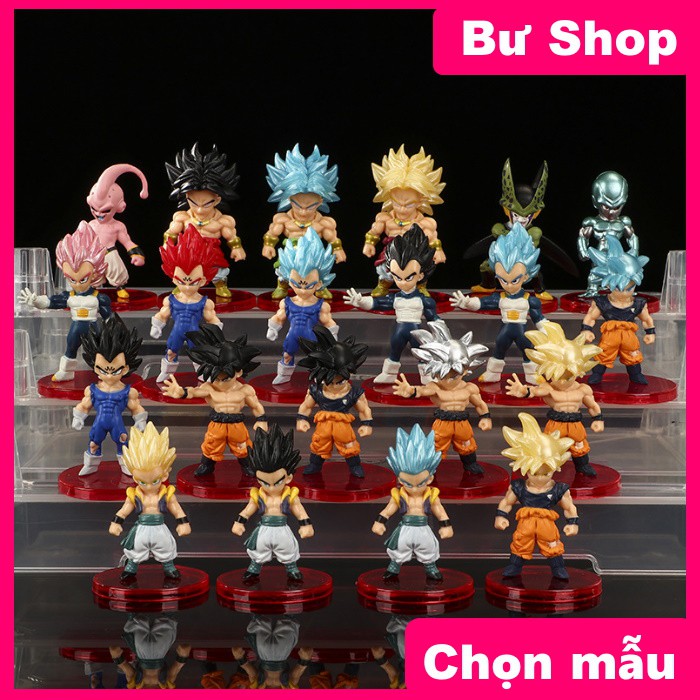 6-7cm Lẻ Mô hình nhân vật 7 viên ngọc rồng Dragon Ball Son Goku bộ sưu tập M