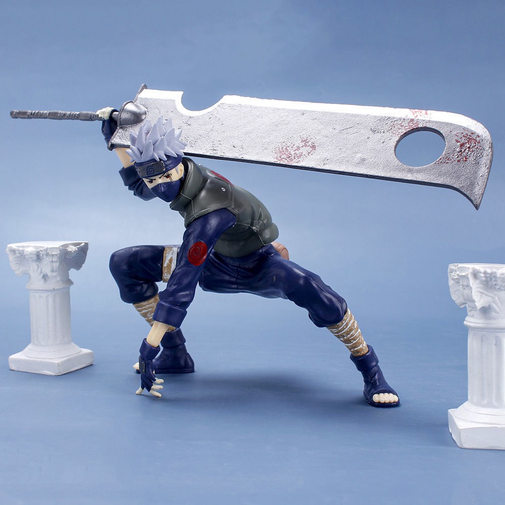 (Có sẵn - 15cm) Mô hình Kakashi cầm đao siêu bự - Mô hình Naruto