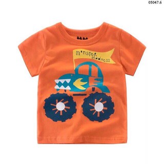 ÁO PHÔNG XE Ô TÔ MÀU CAM HÃNG 27KID CHO BÉ TRAI ( B000046)