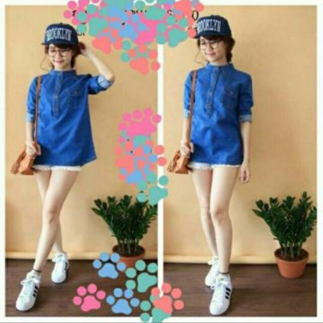 Combo 4 áo jeans nữ
