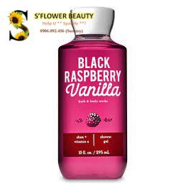 🍒 Black Raspberry Vanilla | Sản Phẩm Tắm Dưỡng Xịt Thơm Toàn Thân Lưu Hương Mịn Da Bath & Body Works