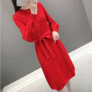 V006 - Váy len cao cấp tay bồng