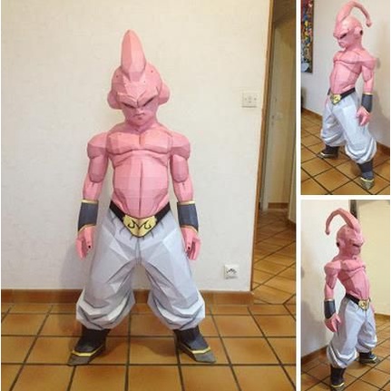Bộ kit mô hình giấy 3d Kid buu ma bư gầy cỡ lớn Dragonball figures mô hình bảy viên ngọc rồng