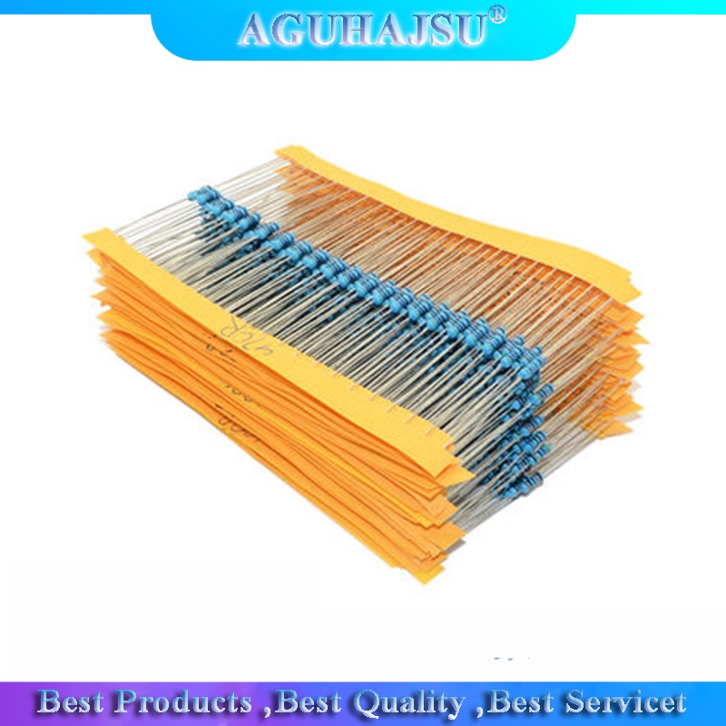 Set 300 600 Điện Trở 1/4W 1% 30 Loại 100R 1K 47K 10K 100K Chuyên Dụng
