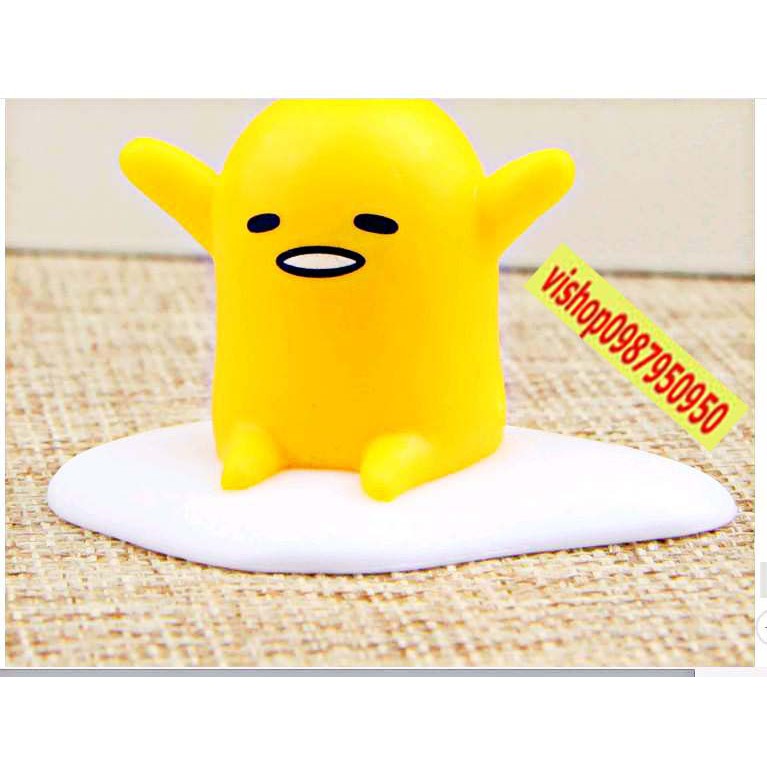 MÔ HÌNH ỐP LA GUDETAMA-Móc khóa trứng lười gudetama. siu siu rẻ