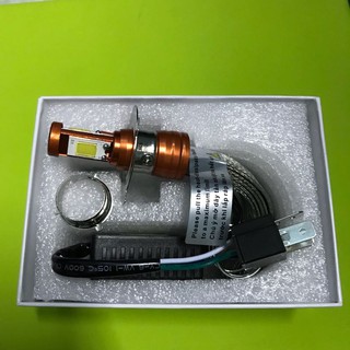 PHA LED 3 TIM CHÂN M5/H4 SIÊU SÁNG