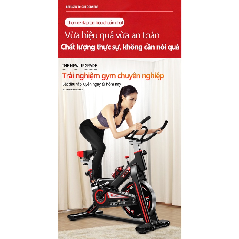 Xe Đạp Thể Dục Đa Năng Tại Nhà, Xe Đạp Tập Thể Dục Hợp Kim An Toàn Cho Người Sử Dụng HP 17