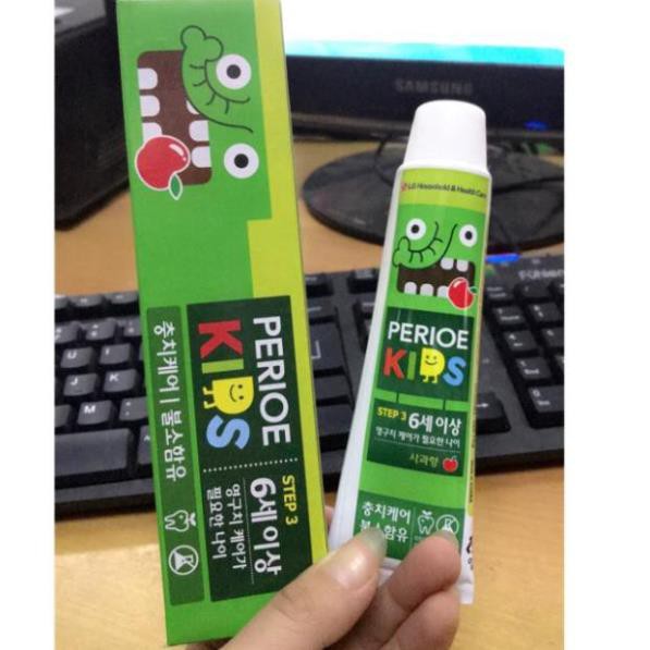 Kem đánh răng trẻ em Perioe Kids Hàn Quốc (75g) mầu xanh