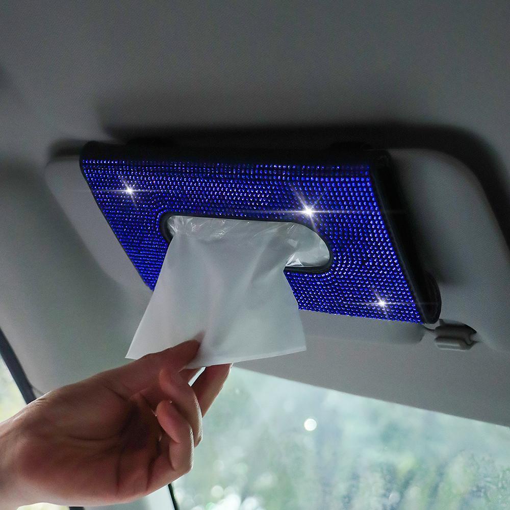 MAG Hộp Đựng Khăn Giấy Tự Động Đính Đá Sang Trọng Cho Bạn Gái