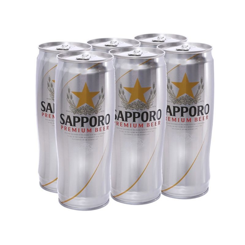 Lốc 6 lon bia Sapporo 650ml