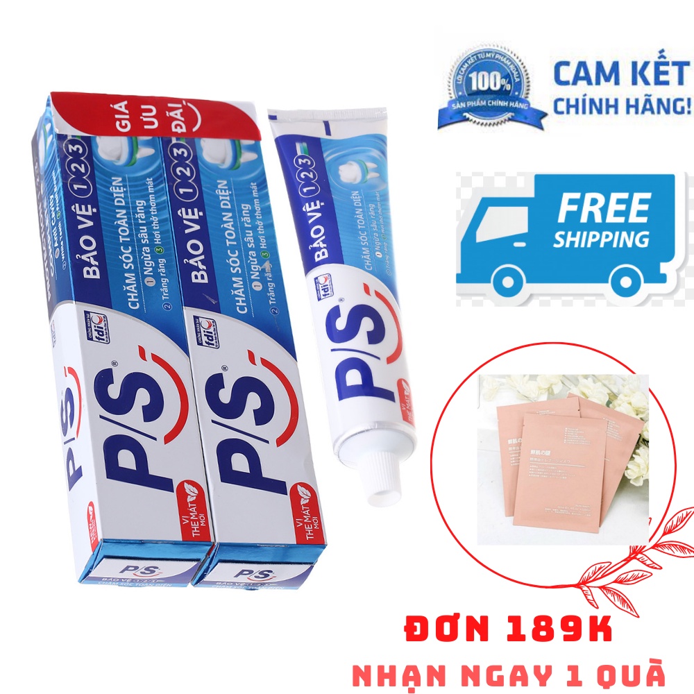 7/7 Bộ 2 kem đánh răng P/S bảo vệ 123 180gr